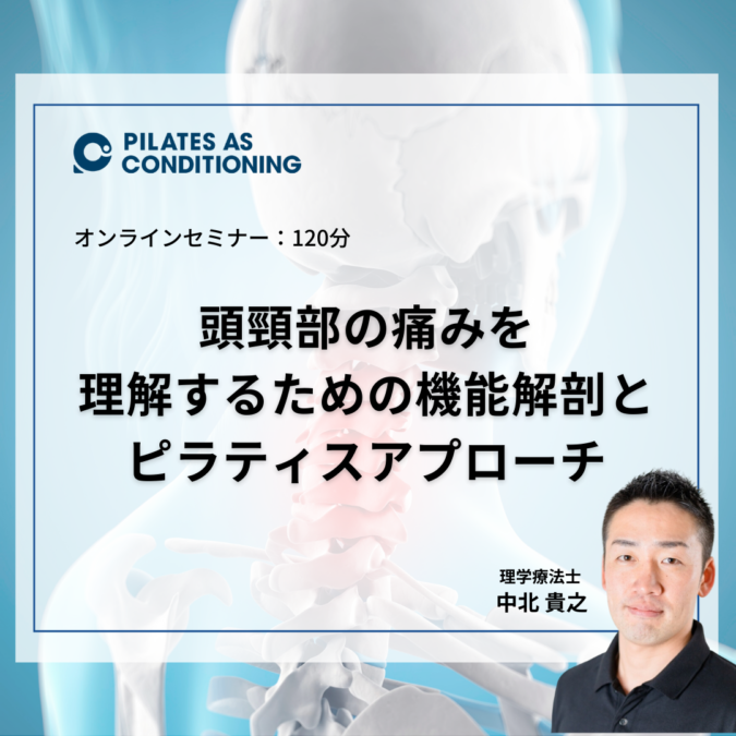 オンラインセミナー：頭頸部の痛みを理解するための機能解剖とピラティスアプローチ